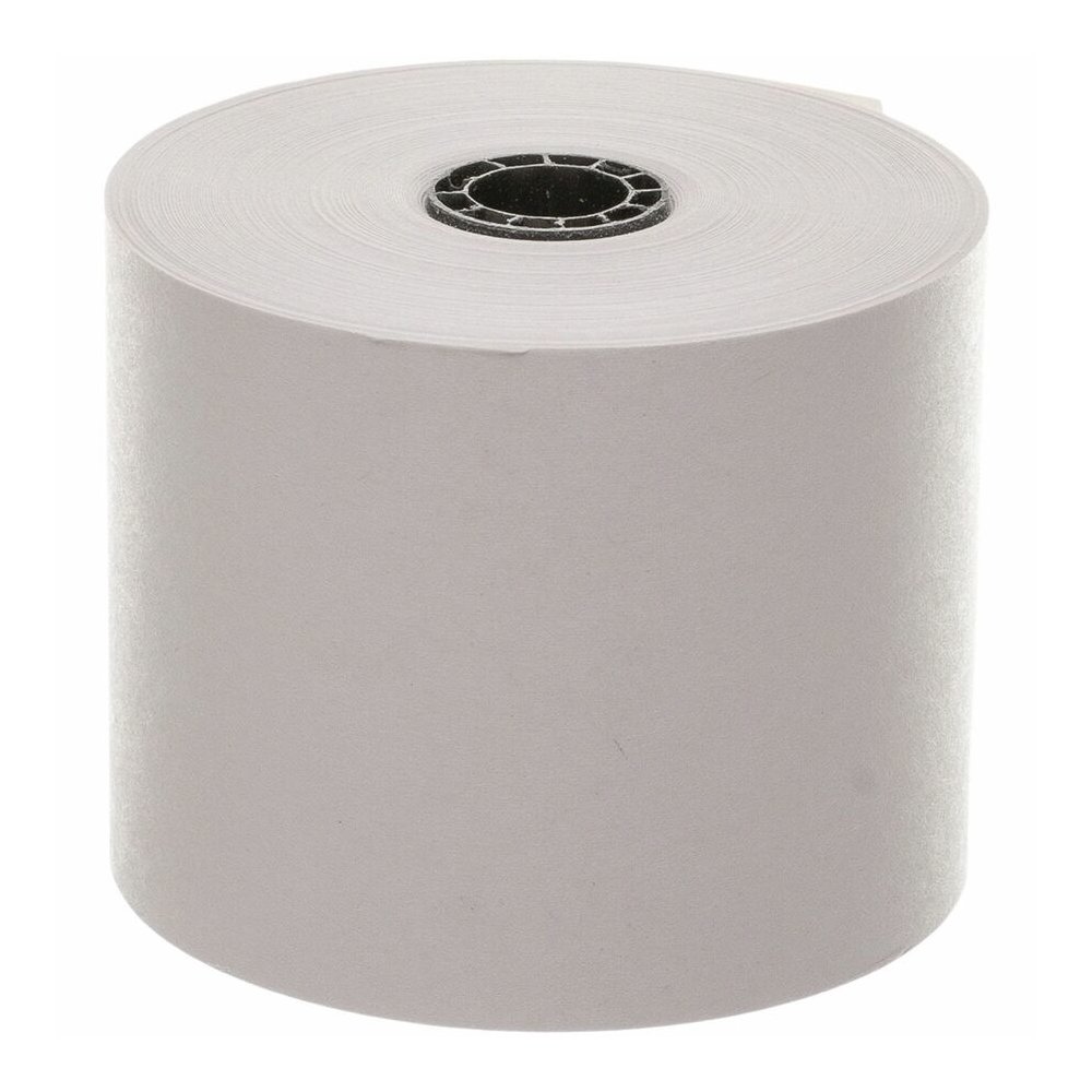 Business Source 1-Ply 126' Adding Machine Paper Rolls - 2 1/4" x 126 ft - 13.80 lb Basis Weight - Sustainable Forestry Initiative (SFI) - Lint-free - White - 100 / Carton. Picture 6