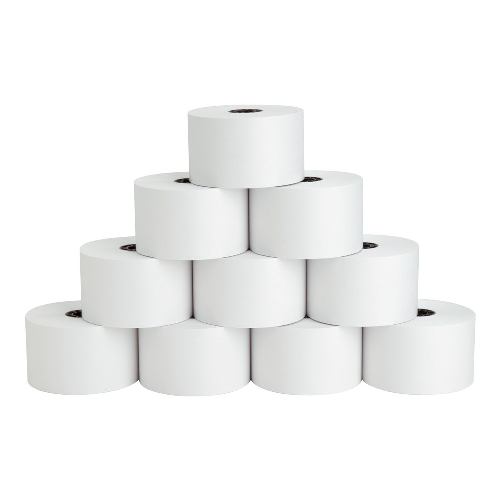 Business Source 1-Ply 155' Adding Machine Paper Rolls - 1 3/4" x 155 ft - 13.80 lb Basis Weight - Sustainable Forestry Initiative (SFI) - Lint-free - White - 1 Pack. Picture 6