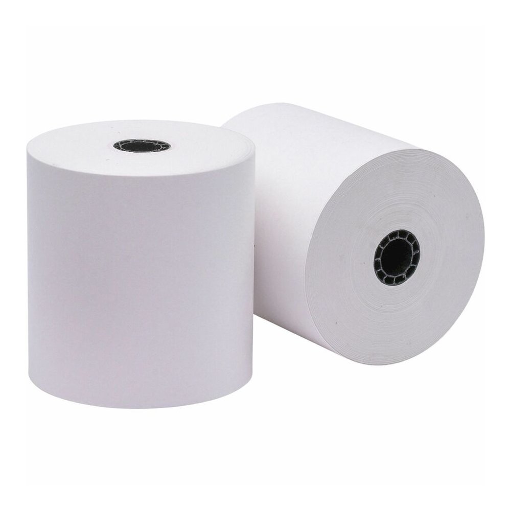 Business Source 1-Ply Pack Adding Machine Rolls - 3" x 165 ft - 13.80 lb Basis Weight - Sustainable Forestry Initiative (SFI) - Lint-free - White - 12 / Pack. Picture 6