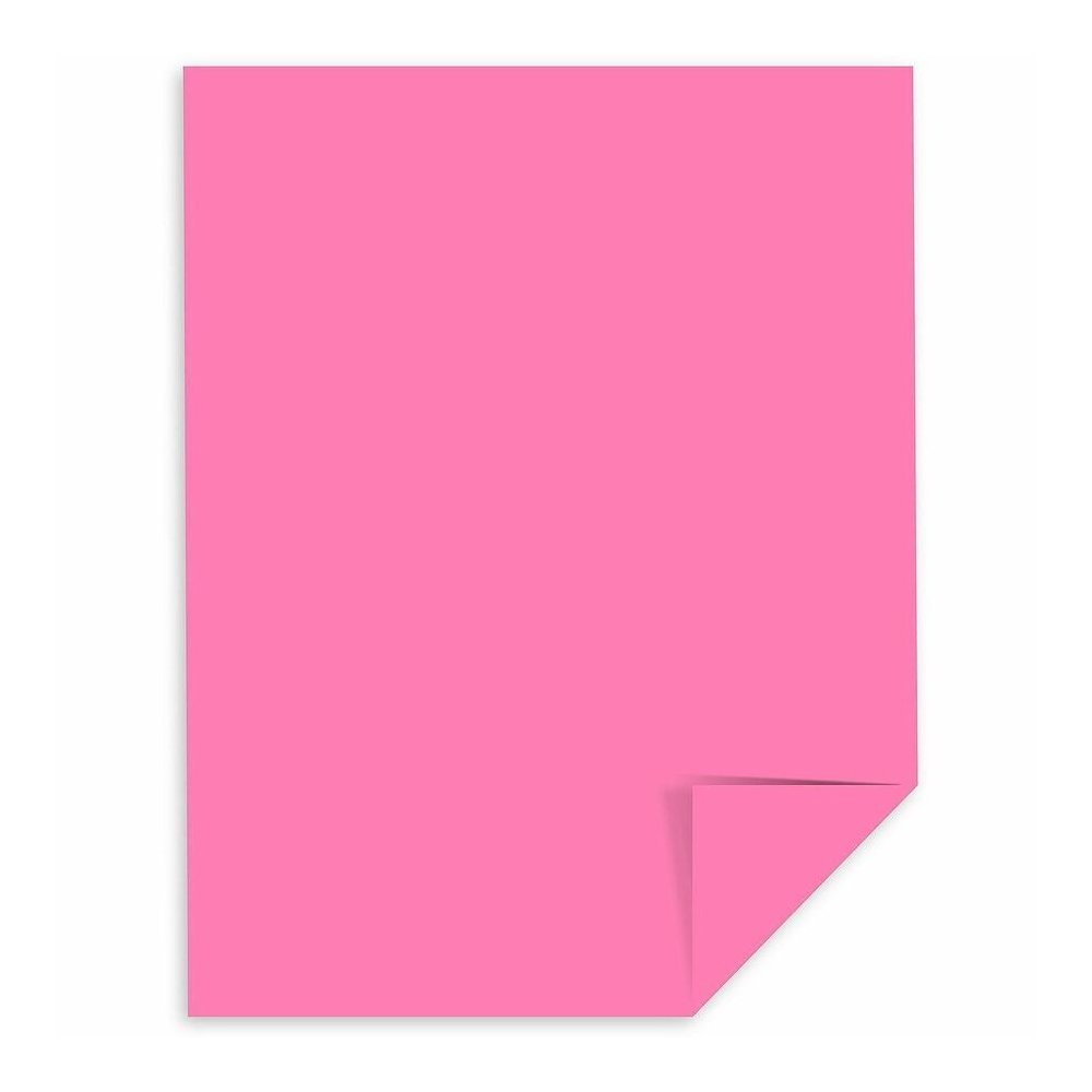 Astrobrights Colored Cardstock - Letter - 8 1/2" x 11" - 65 lb Basis Weight - Acid-free, Lignin-free - Pulsar Pink - 250 Sheets - 250 / Pack. Picture 5