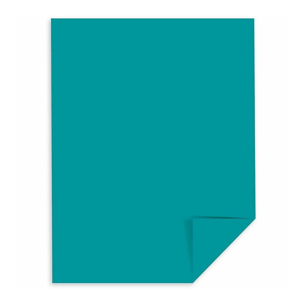 Astrobrights Color Copy Paper - Terrestrial Teal - Letter - 8 1/2" x 11" - 24 lb Basis Weight - Green Seal - Acid-free, Lignin-free - Terrestrial Teal - 500 / Ream. Picture 4