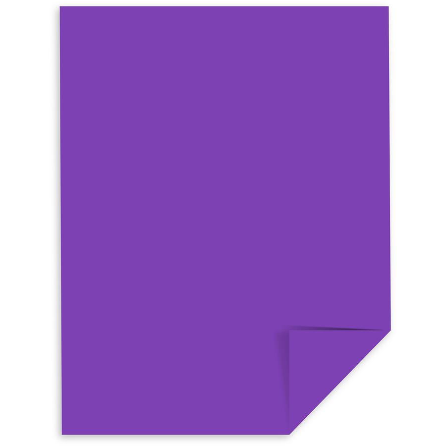 Astrobrights Color Paper - Grape - Letter - 8 1/2" x 11" - 24 lb Basis Weight - 500 / Ream - FSC - Acid-free, Lignin-free - Gravity Grape (Purple). Picture 5