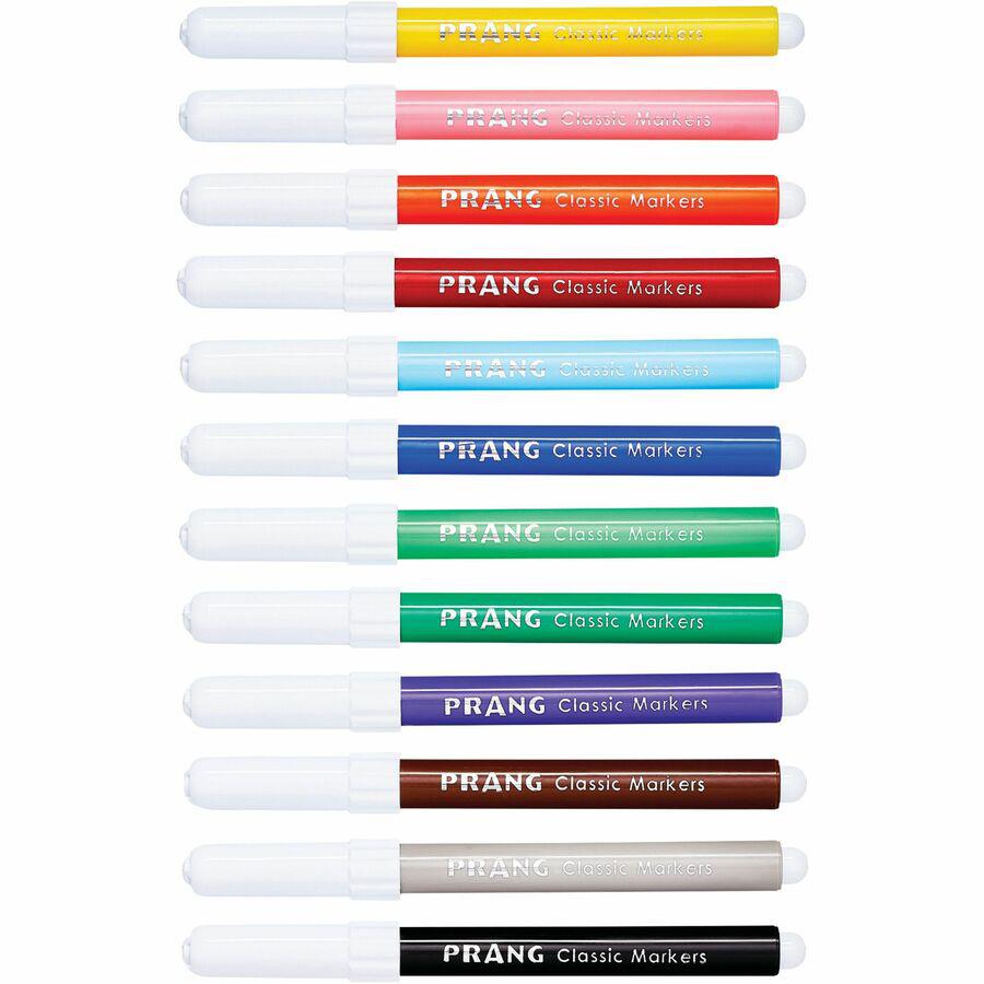 Prang Classic Bullet Tip Art Markers - Bullet Marker Point Style - Assorted - 48 / Pack. Picture 7
