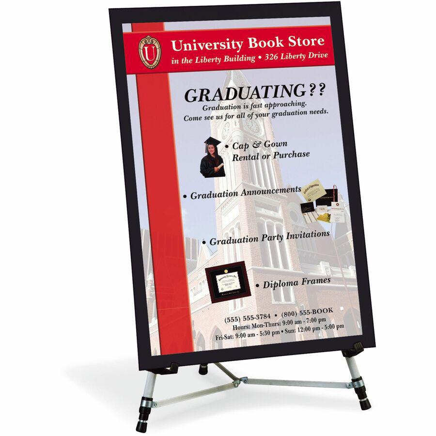UCreate Foam Board - 30" Height x 20" Width x 187 mil Thickness x 0.60" Length - Black - Foam - 10 / Carton. Picture 7