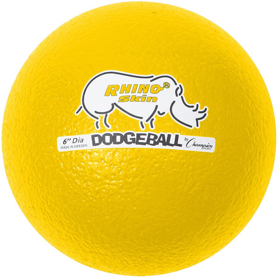 Champion Sports Rhino Skin Low Bounce Dodgeball Set - 6.30" - Low Density Foam - Dodgeball - Red, Orange, Yellow, Green, Blue, Purple - 6 / Set. Picture 6