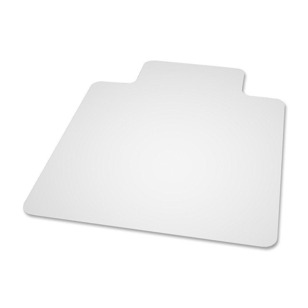 ES ROBBINS Hard-Floor Chair Mat - Hardwood Floor, Hard Floor, Wood Floor, Tile Floor - 53" Length x 45" Width x 0.110" Thickness - Lip Size 12" Length x 25" Width - Vinyl - Clear - 1 Each. Picture 5
