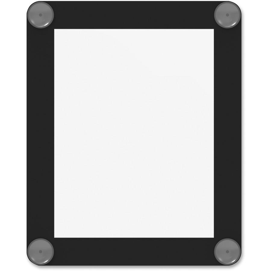 Deflecto Window Display - 1 Each - 8.5" Width x 11" Height - Rectangular Shape - Glass-mountable, Window-mountable - Double Sided - UV Protected, Heat Resistant, Suction Cup - Restaurant, Door, Wall -. Picture 5