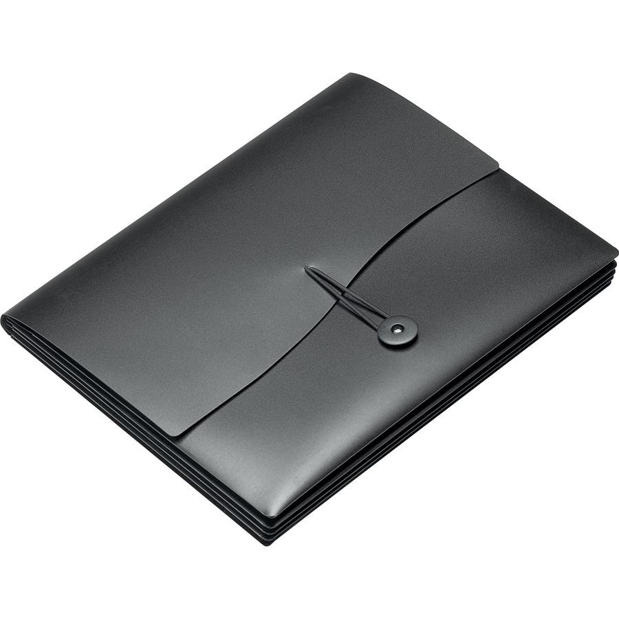 Avery&reg; Letter Expanding File - 8 1/2" x 11" - 200 Sheet Capacity - 5 Pocket(s) - Black - 1 Each. Picture 11