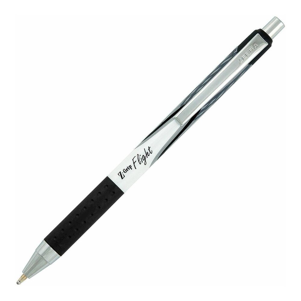 Zebra Z-Grip Flight Retractable Pens - Bold Pen Point - 1.2 mm Pen Point Size - Retractable - Black - 1 Dozen. Picture 5
