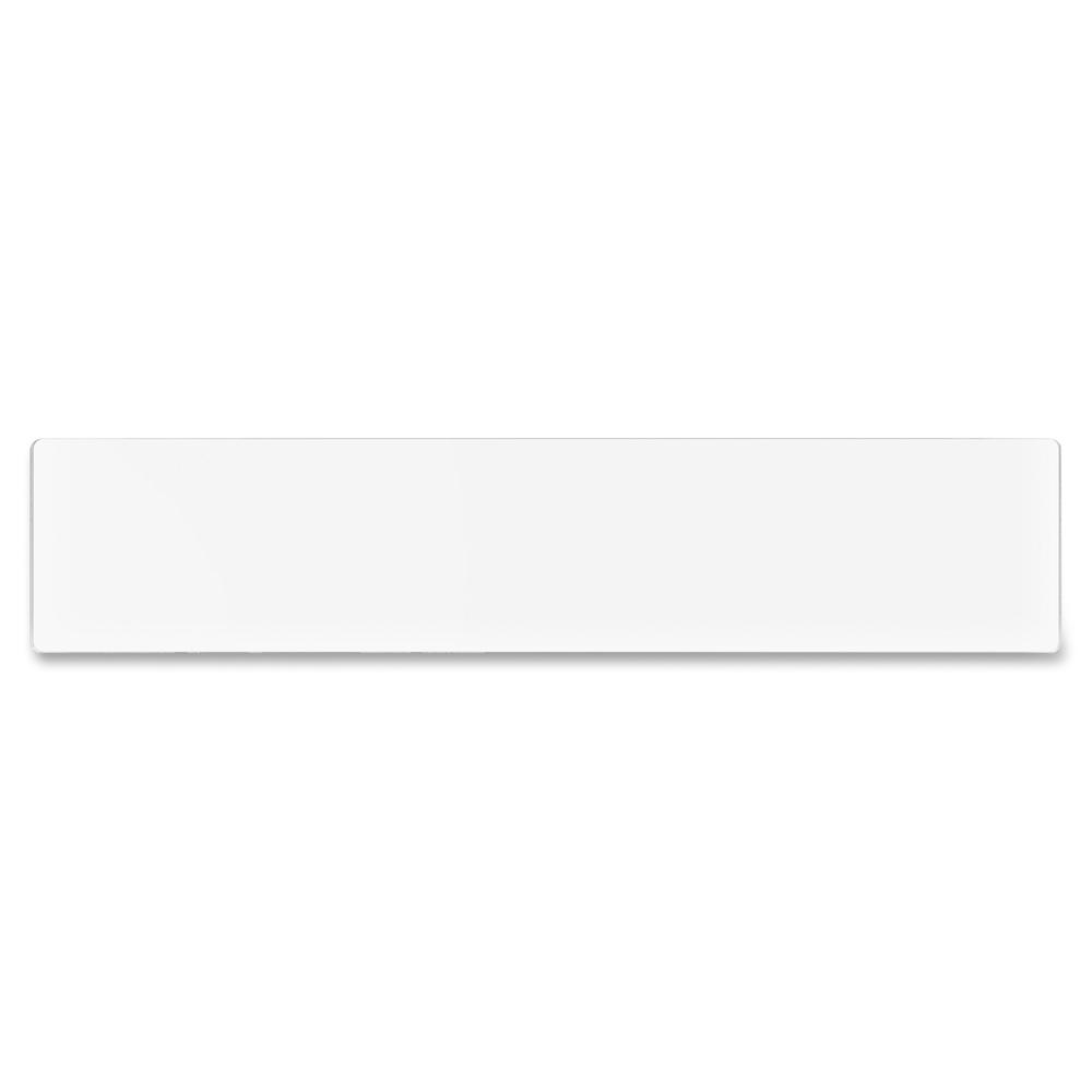 Deflecto Cubicle Nameplate Sign Holder - 8.5" Width x 2" Height - Rectangular Shape - Wall Mountable - Insertable, Magnetic - Plastic - Clear, Clear - 1 Each. Picture 7
