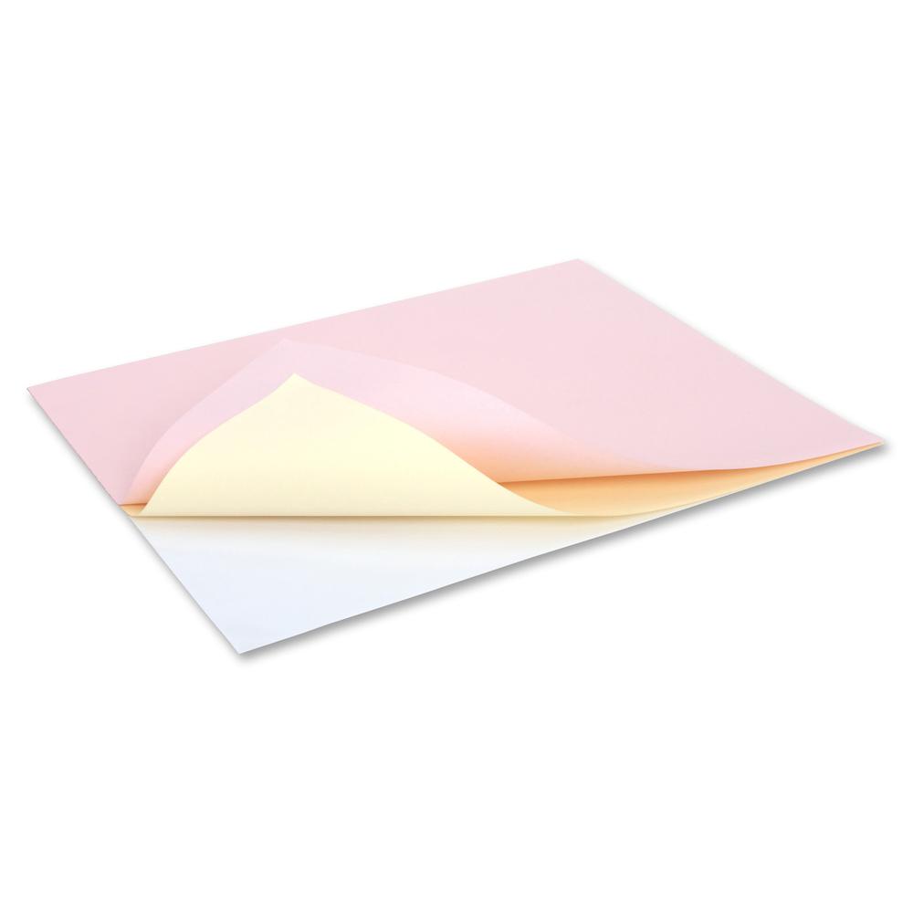 NCR Paper Xero/Form II Carbonless Paper Sheets - Assorted - Letter - 8 1/2" x 11" - Smooth - Precollated - Pink, Canary, Bright White - 3/Set - 1 Pack. Picture 4