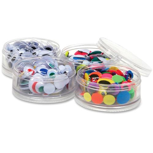 Creativity Street Wiggle Eyes Stackable Storage Jar - Craft Project, Decoration - 400 Piece(s) x 0.28" , x 0.39" , x 0.47" , x 0.59" , x 0.79"Diameter - 400 / Set - Assorted. Picture 3