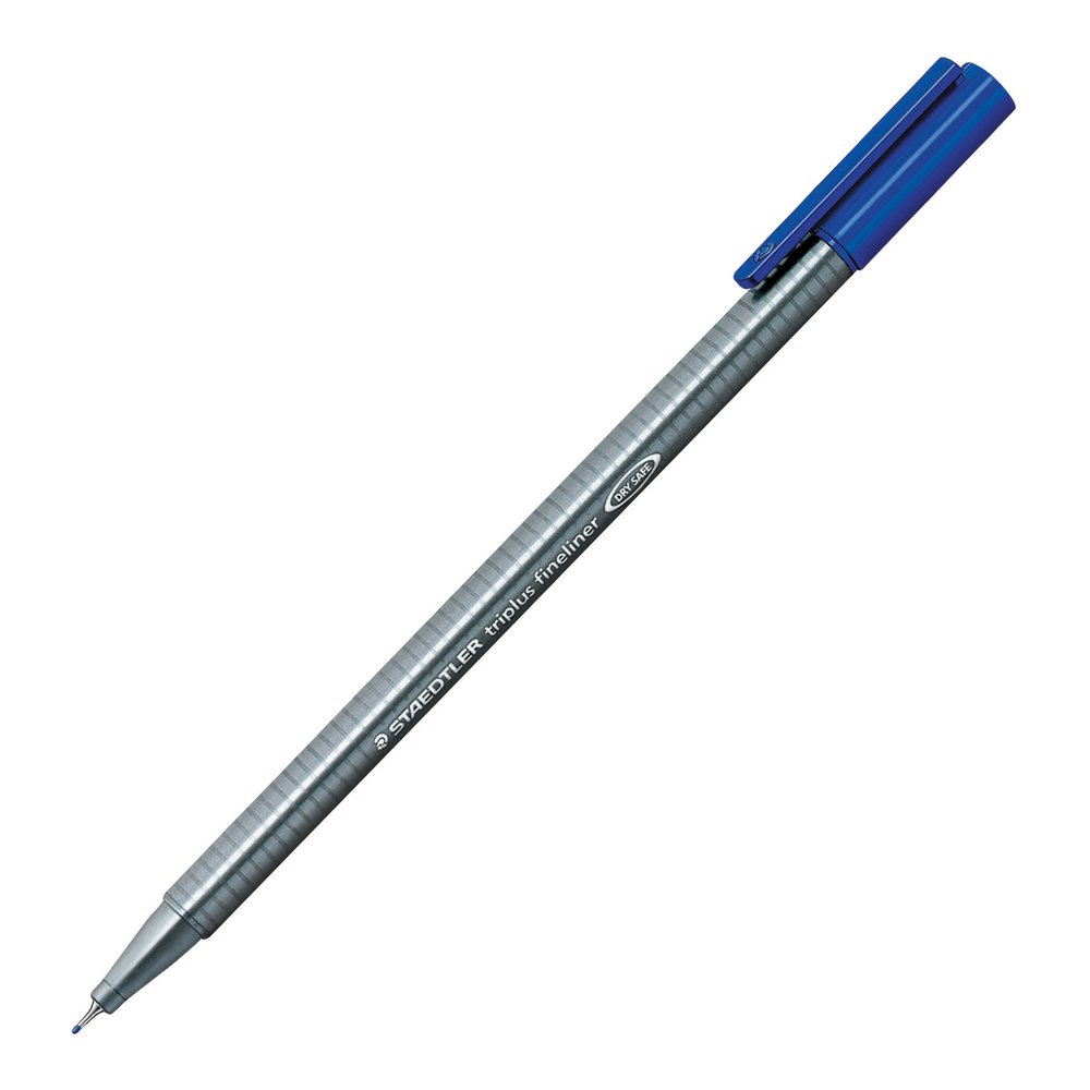 Staedtler Triplus Fineliner Pens - Washable - Assorted Ink - Water Based - Polypropylene Barrel - Metal Tip - 20 / Pack. Picture 4