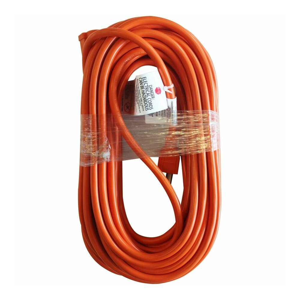 Compucessory Heavy-duty Indoor/Outdoor Extension Cord - 16 Gauge - 125 V AC / 13 A - Orange - 50 ft Cord Length - 1 Each. Picture 5