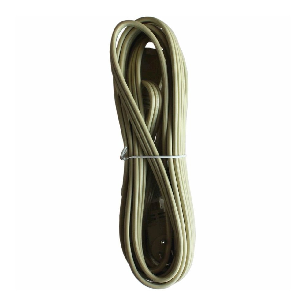 Compucessory Heavy Duty Indoor Extension Cord - 14 Gauge - 125 V AC / 15 A - Beige - 15 ft Cord Length - 1 Each. Picture 4