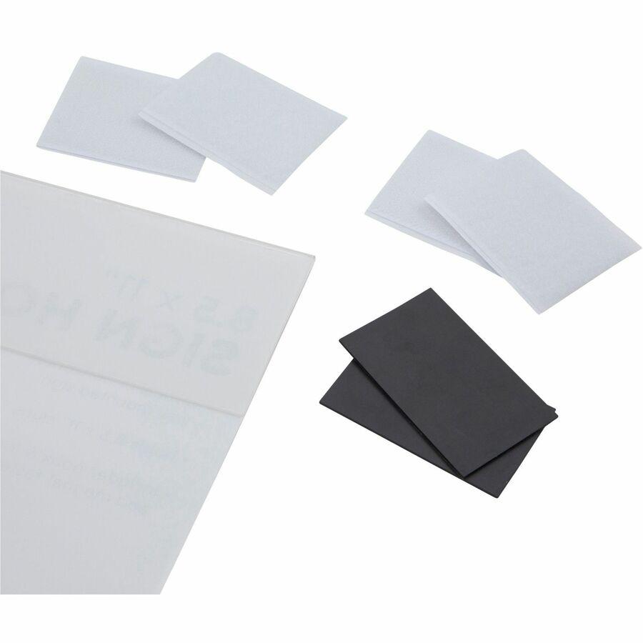 Golite nu-dell Cubicle Sign Holder - 1 Each - 8.5" Width x 11" Height - Rectangular Shape - Wall Mountable, Cubicle-mountable - Hook & Loop Fastener Closure - Photo, Award, Locker, File Cabinet - Acry. Picture 8