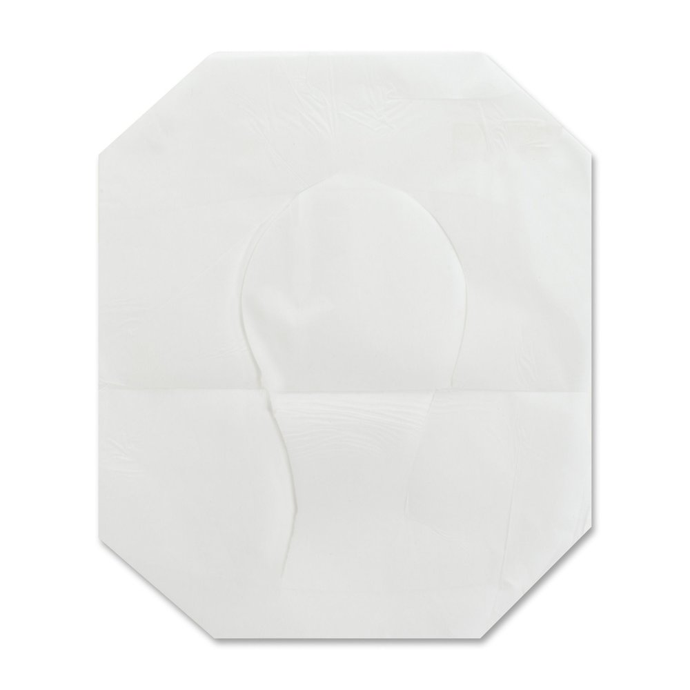 Genuine Joe Toilet Seat Covers - Half-fold - For Public Toilet - White - 250/Pack - 20 / Carton. Picture 6