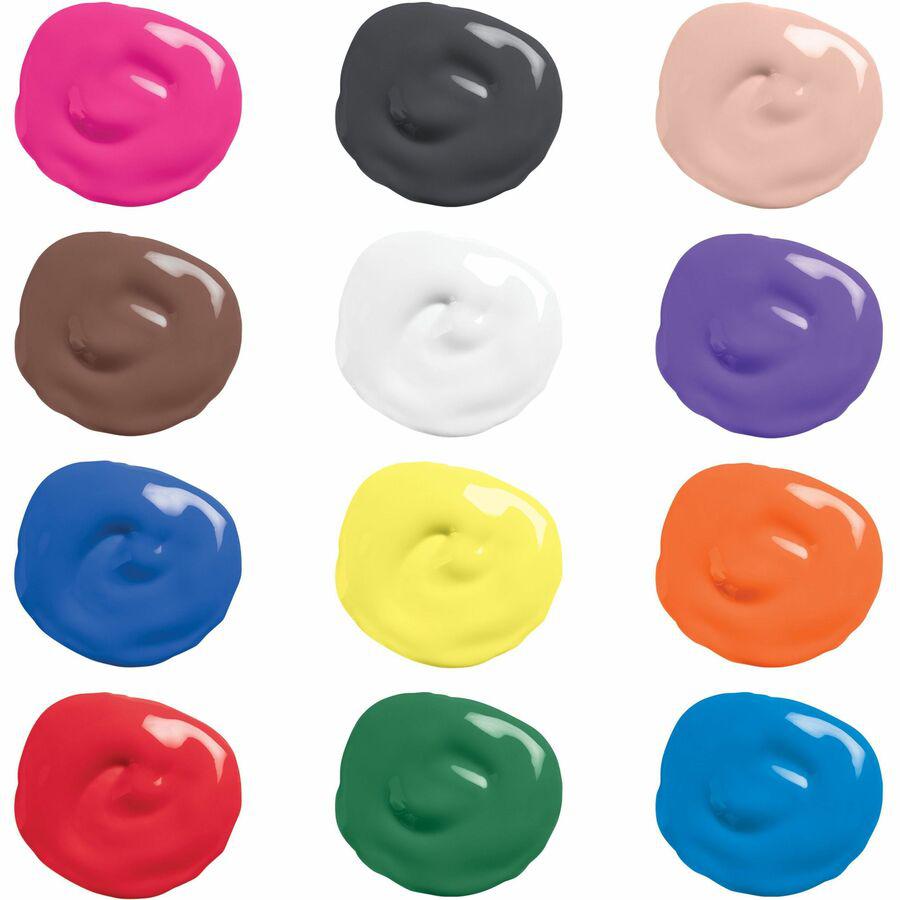 Prang Ultra-washable Tempera Paint - Assorted - 16 oz - Washable - 12 / Box. Picture 7