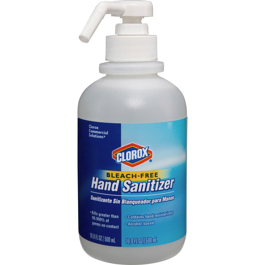 Clorox Commercial Solutions Hand Sanitizer - 16.9 fl oz (500 mL) - Pump Bottle Dispenser - Kill Germs - Hand - Moisturizing - Clear - Non-sticky, Non-greasy - 12 / Carton. Picture 10