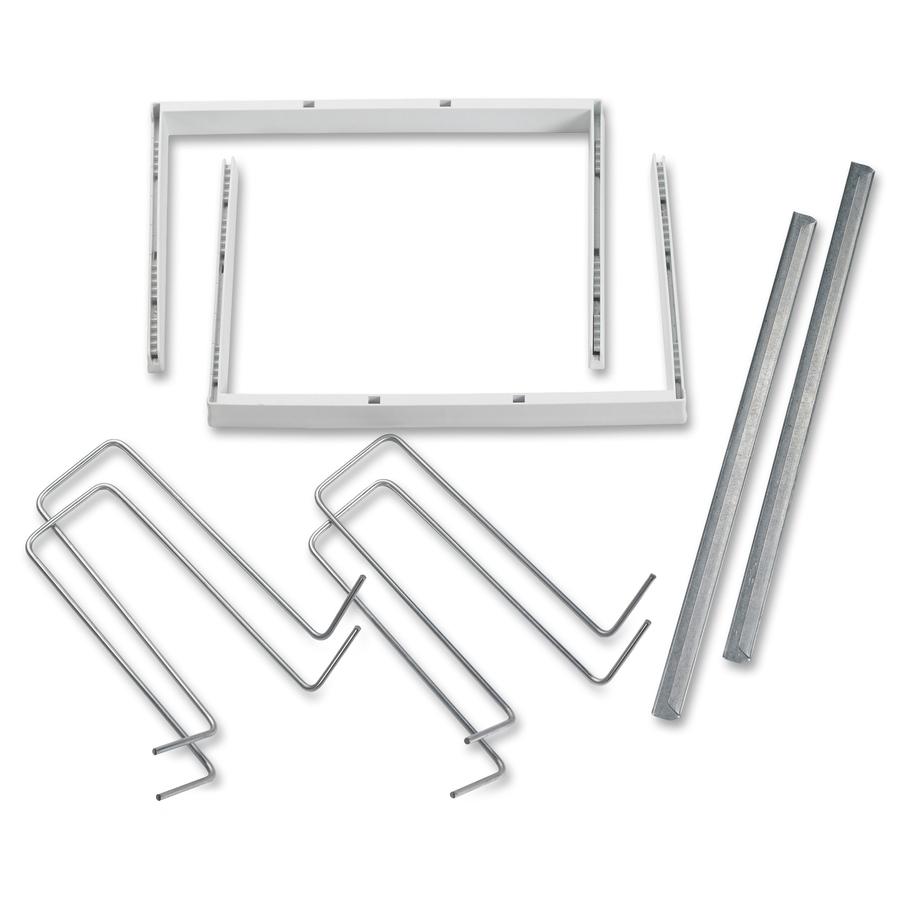 Smead Heavy-Duty Adjustable Hanging Folder Frame - Letter - 16"-24" Long - Steel, Plastic - White. Picture 2