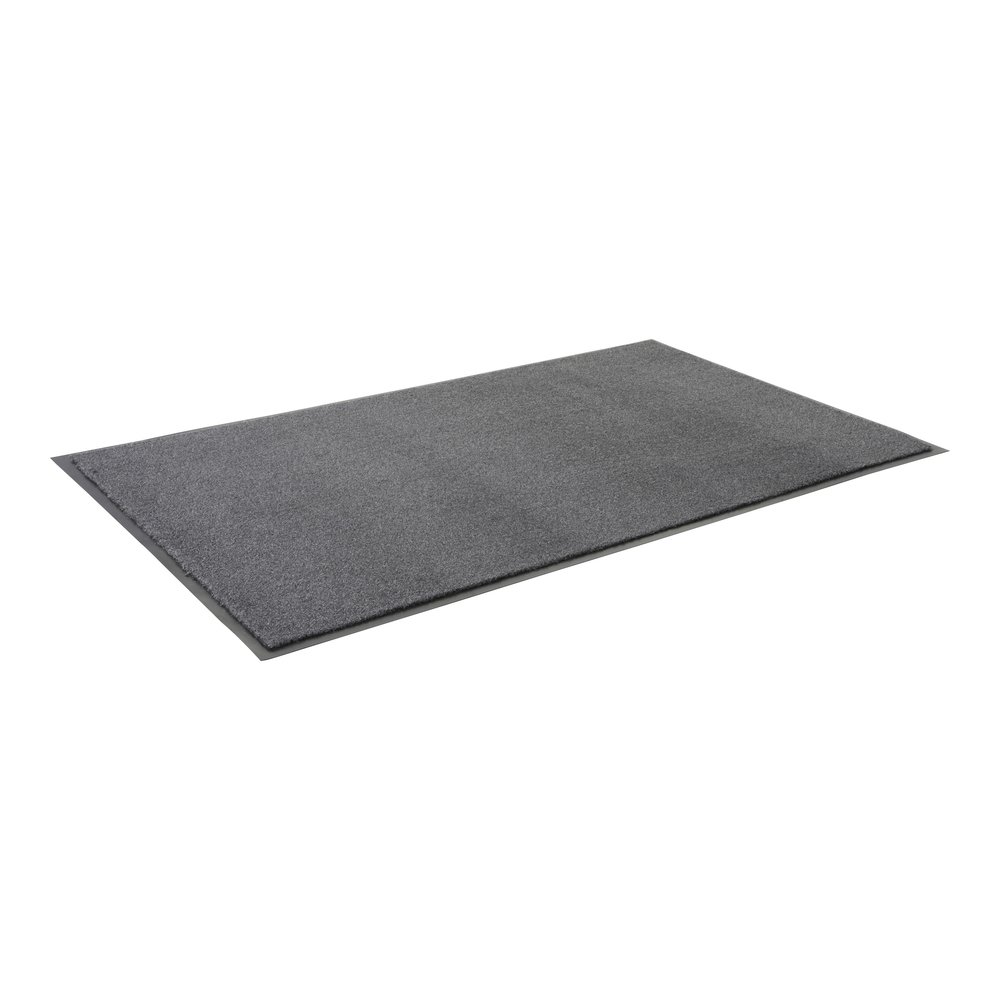 Genuine Joe Silver Series Indoor Entry Mat - Building, Carpet, Hard Floor - 10 ft Length x 36" Width - Plush - Charcoal - 1 Each. Picture 4