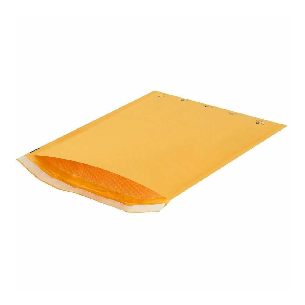 Sparco Size 7 Bubble Cushioned Mailers - Bubble - #7 - 14 1/4" Width x 20" Length - Self-sealing - Kraft - Kraft - 50 / Carton. Picture 4