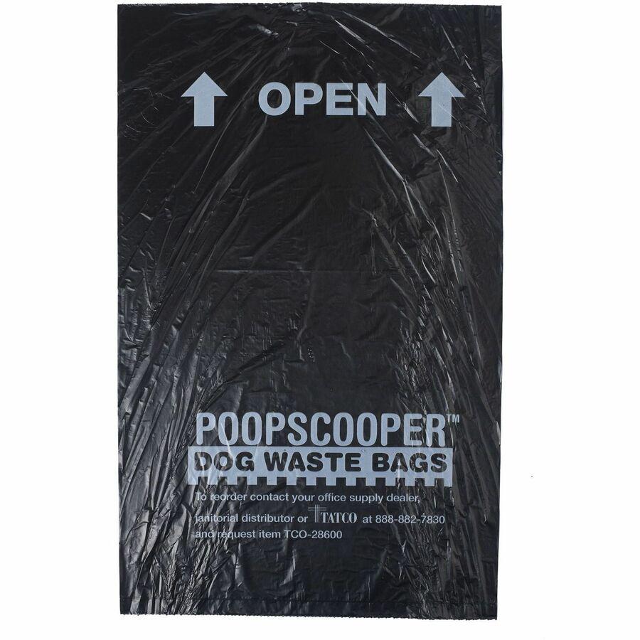 Tatco Dog Waste Station Refill Bags - Black - 10/Carton - 200 Per Box - Waste Disposal, Office, Park, Home. Picture 6