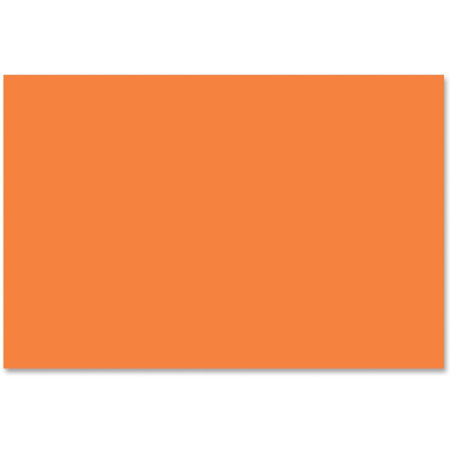 Tru-Ray Construction Paper - Art Project - 18" Width x 12" Length - Electric Orange - Sulphite - 1 Pack. Picture 8