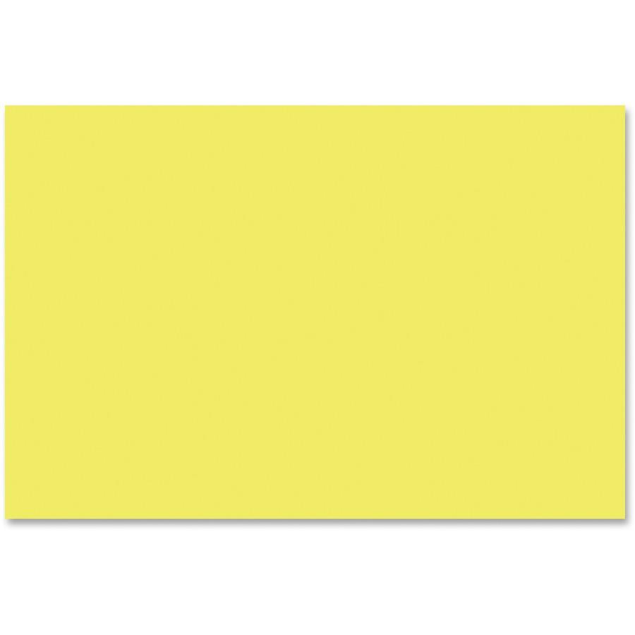 Tru-Ray Construction Paper - Art Project - 18" Width x 12" Length - Lively Lemon - Sulphite - 1 Pack. Picture 9