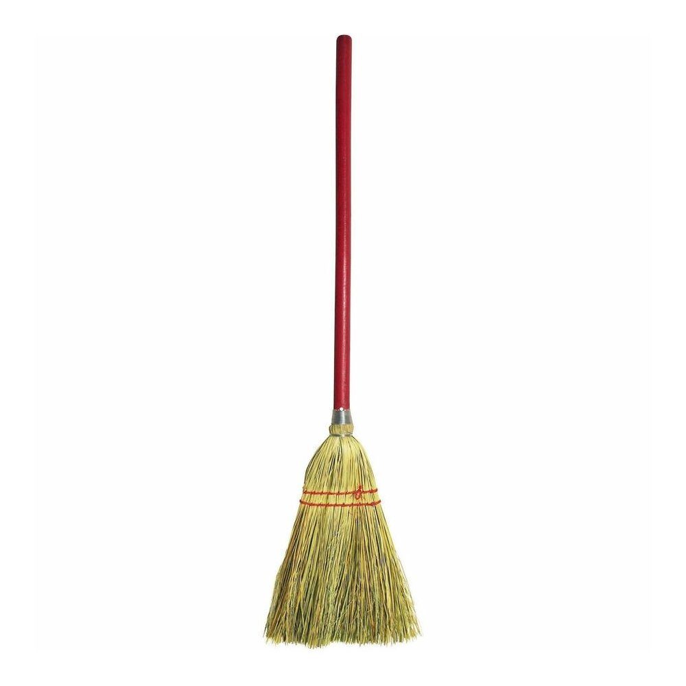 Genuine Joe Lobby Broom - 40" Overall Length - Wood Handle - Natural - 12 / Carton. Picture 3
