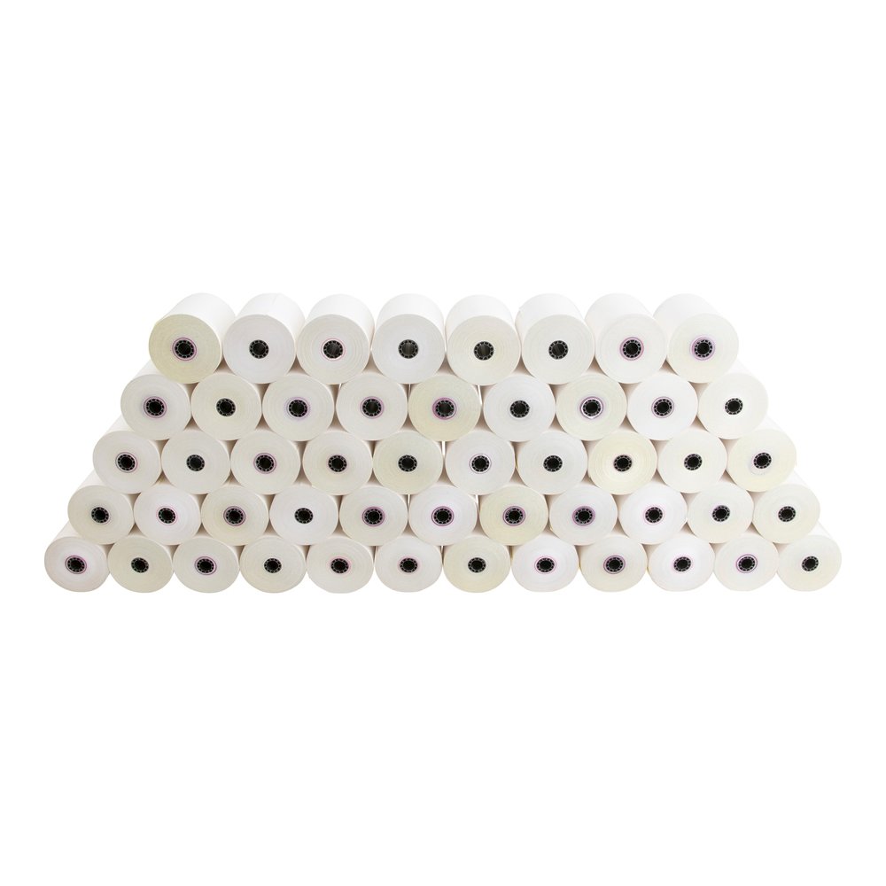 Business Source 2-part Carbonless Cash Register Rolls - 3" x 90 ft - Sustainable Forestry Initiative (SFI) - White - 50 / Carton. Picture 8