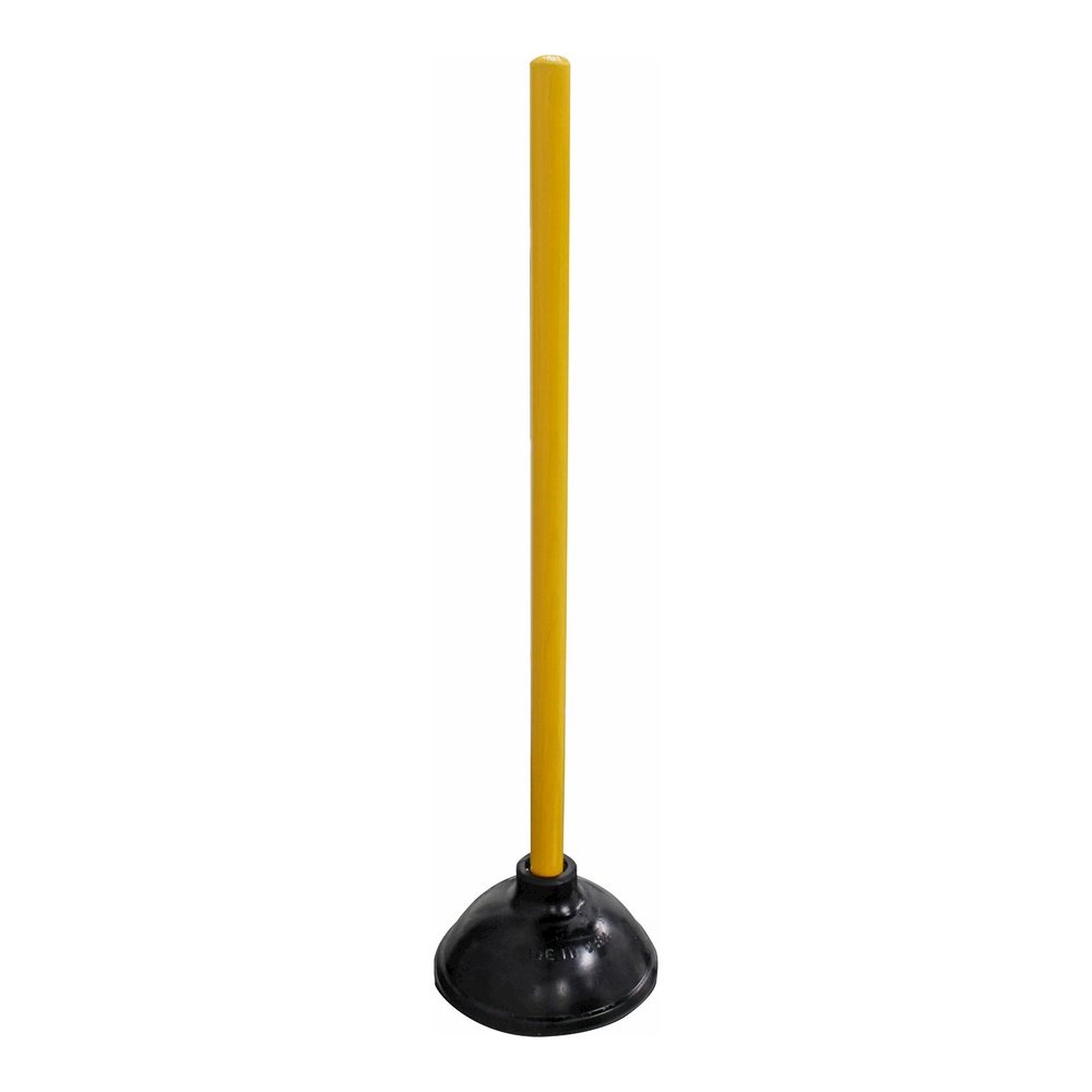 Genuine Joe Value Plus Plunger - 5.75" Cup Diameter - 23" Length - Yellow - Drain, Toilet, Pipe. Picture 7