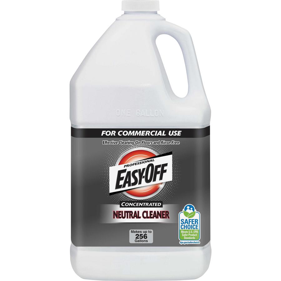 Professional Easy-Off Neutral Cleaner - For Multipurpose - Concentrate - 128 fl oz (4 quart) - Neutral Scent - 2 / Carton - Rinse-free, Non Alkaline, Phosphate-free, Ammonia-free - Blue. Picture 6