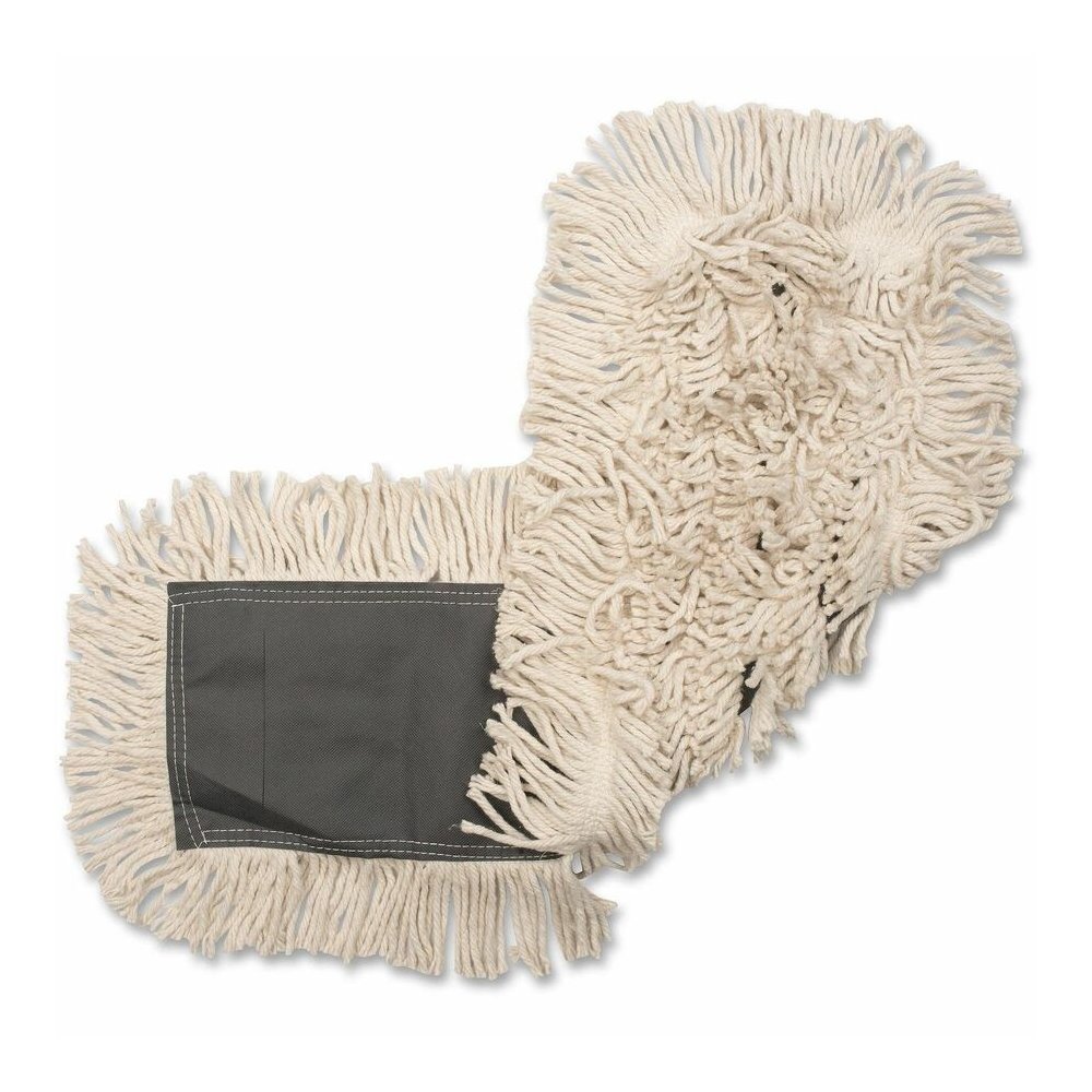 Genuine Joe Disposable Dust Mop Refill - 5" Width x 36" Length - Disposable, 4-ply, Looped Ends, Quick Drying, Fray Resistant, Absorbent, Durable, 4-ply Yarn - Synthetic, Cotton - Natural - 12 / Carto. Picture 6