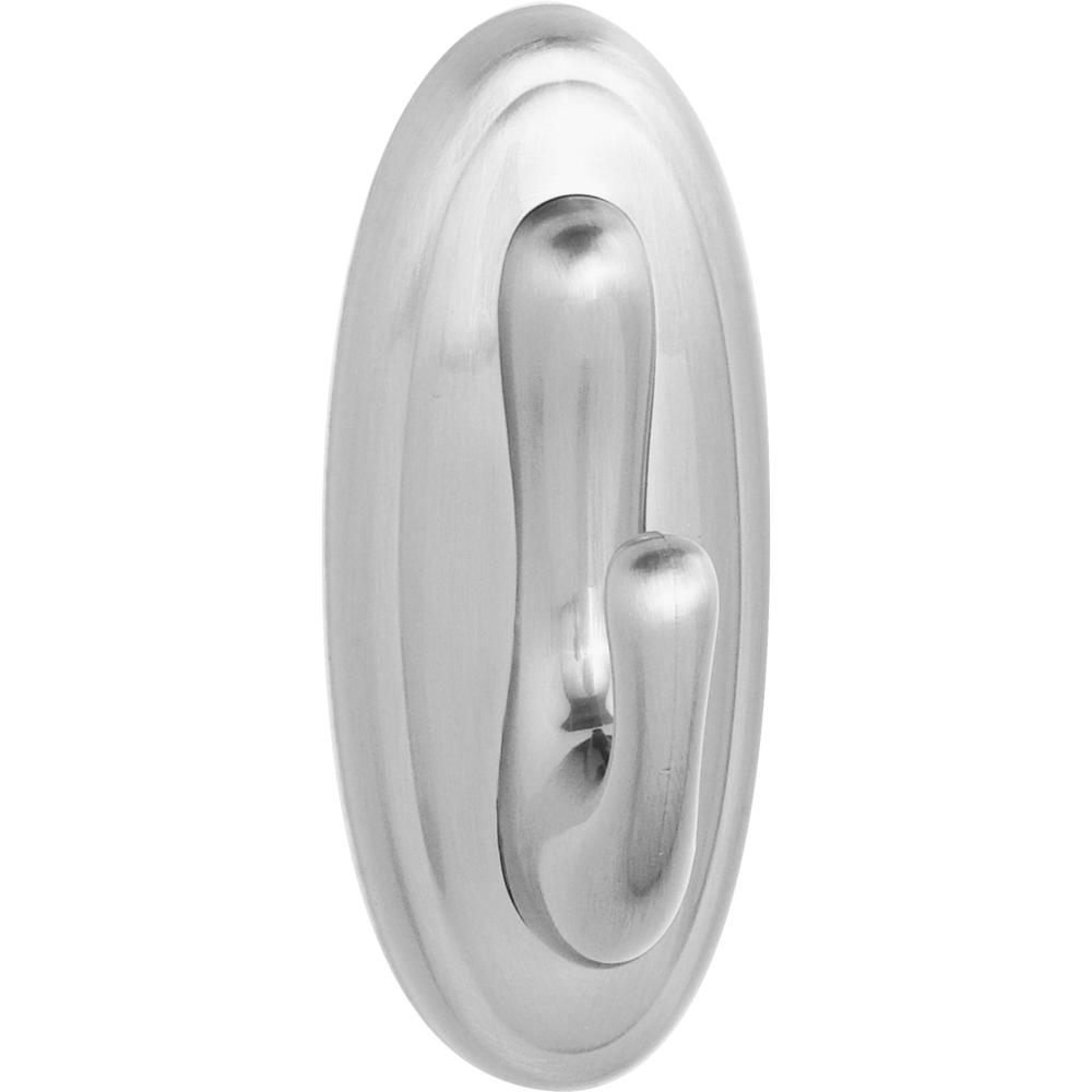 Command Traditional Hook - Large - 5 lb (2.27 kg) Capacity - for Decoration, Indoor - Plastic - Metallic Silver - 1 / Pack. Picture 2