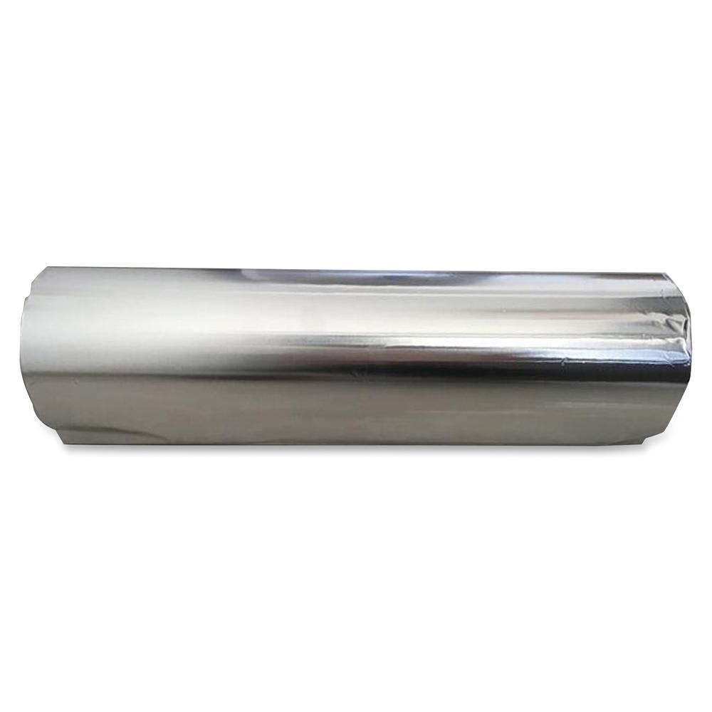 Genuine Joe Heavy-duty Aluminum Foil - 18" Width x 500 ft Length - Heavy Duty, Sturdy, Dispenser, Pliable - Aluminum - Silver - 1 Each. Picture 3