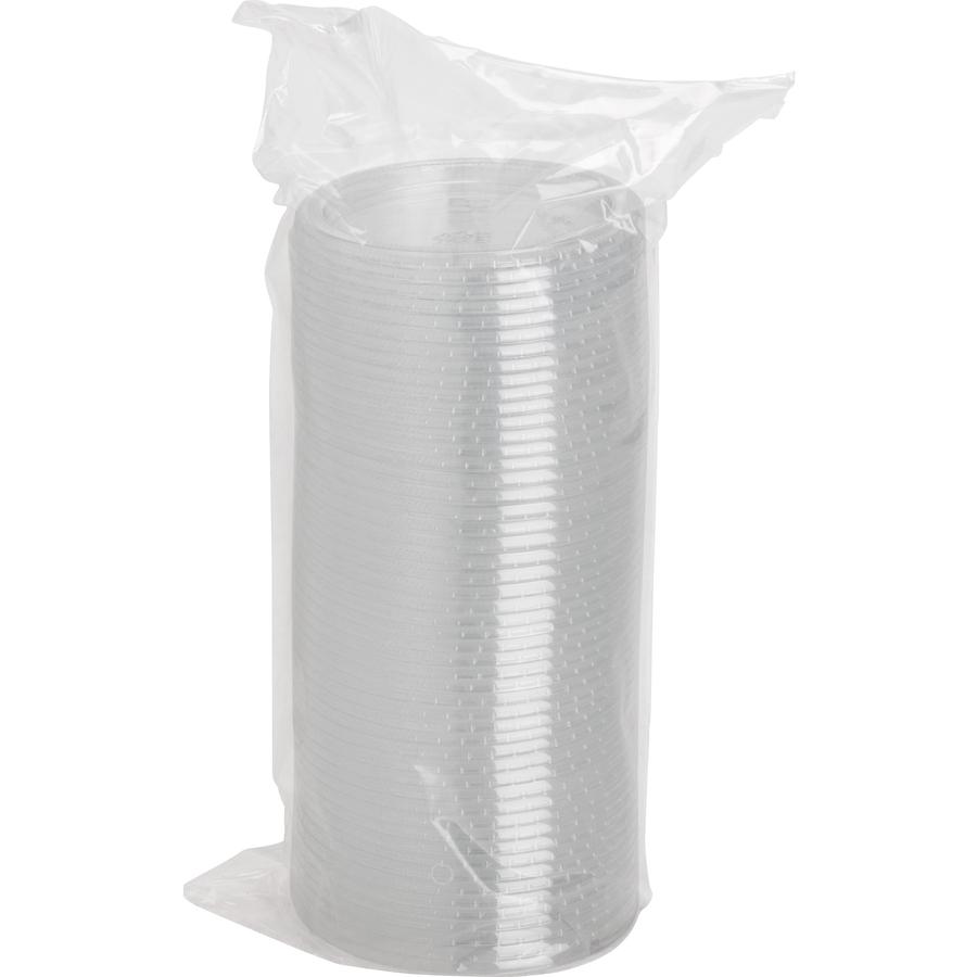 Genuine Joe Portion Cup Lid - 2.9" Diameter - Transparent, Clear - 50/Bag - 50 / Carton. Picture 9