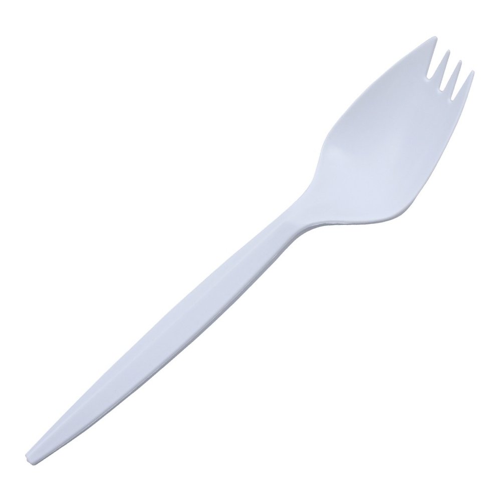 Genuine Joe Medium-Weight Spork - 1 Piece(s) - Spork - 1 x Spork - Disposable - Polypropylene - White - 1 Carton. Picture 5