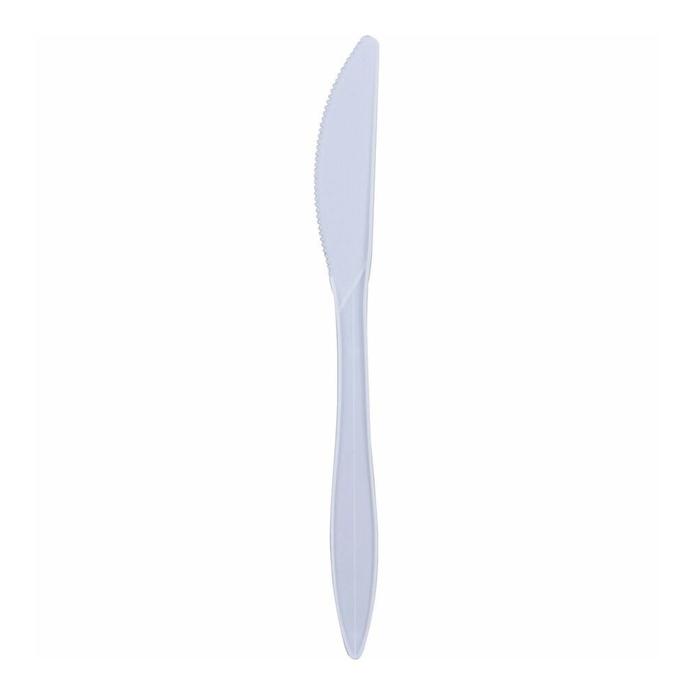 Genuine Joe Individually Wrapped Knife - 1 Piece(s) - Knife - 1 x Knife - Disposable - Polypropylene - White - 1 Carton. Picture 6