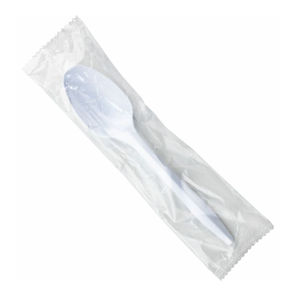 Genuine Joe Individually Wrapped Spoon - 1 Piece(s) - Spoon - 1 x Spoon - Disposable - White - 1 Carton. Picture 11