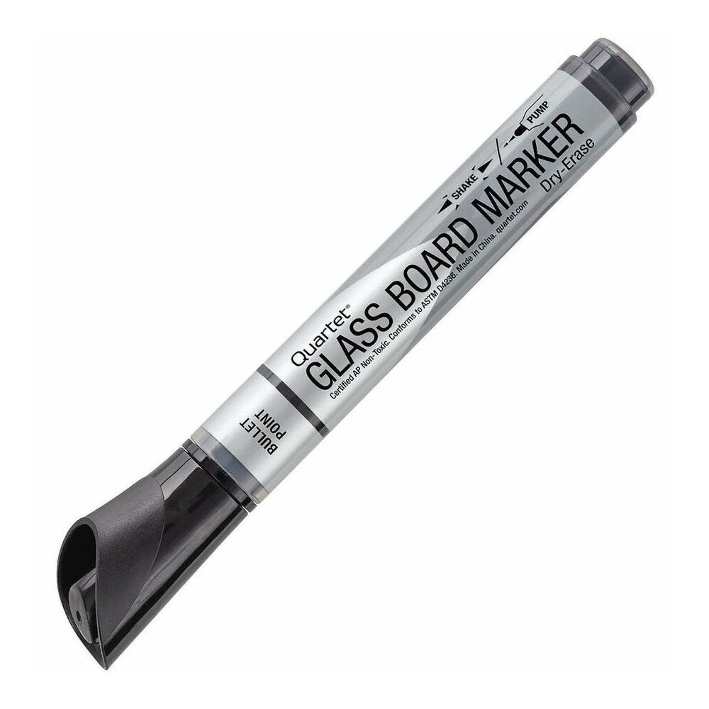 Quartet Premium Dry-Erase Markers for Glass Boards - Erasable - Black Ink - 1 Dozen. Picture 8