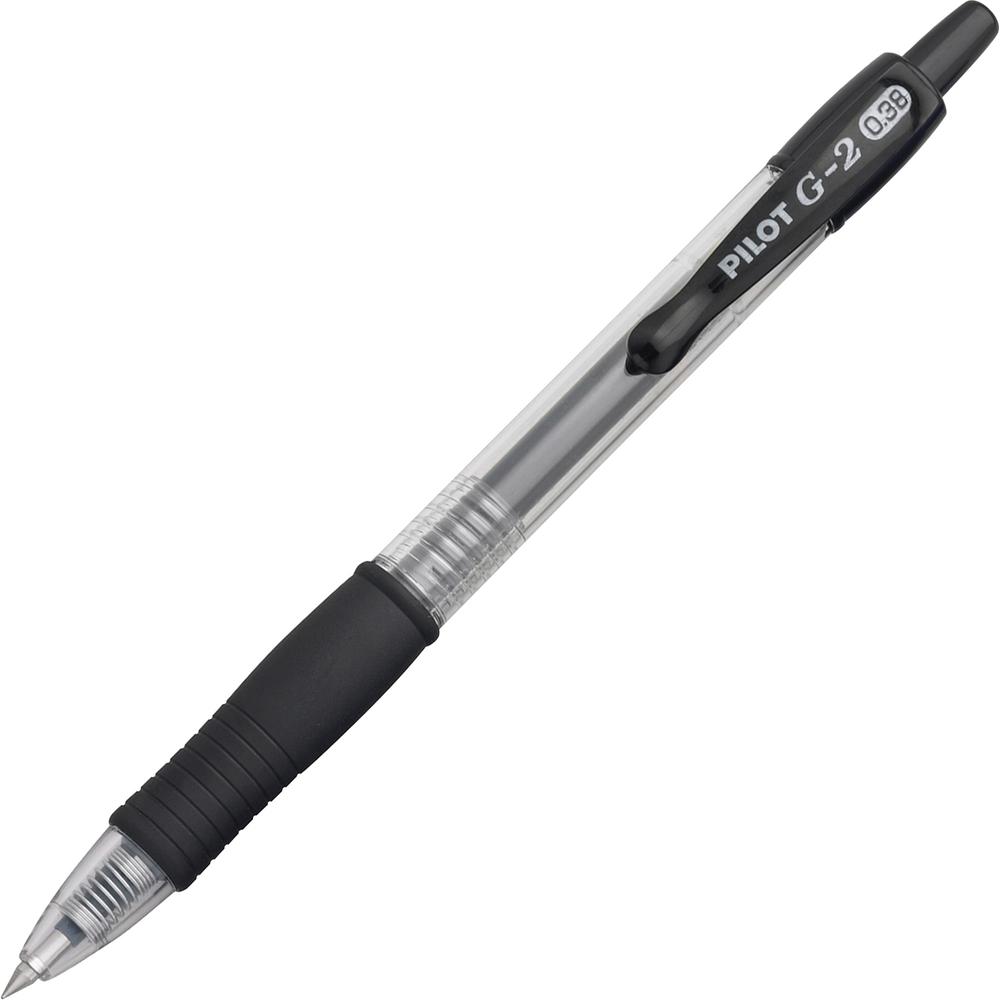G2 Premium Gel Ink Retractable Pens - Refillable - Retractable - Black Ink - Gel-based - Clear Barrel - 1 Dozen/Box - 2 / Bundle. Picture 6