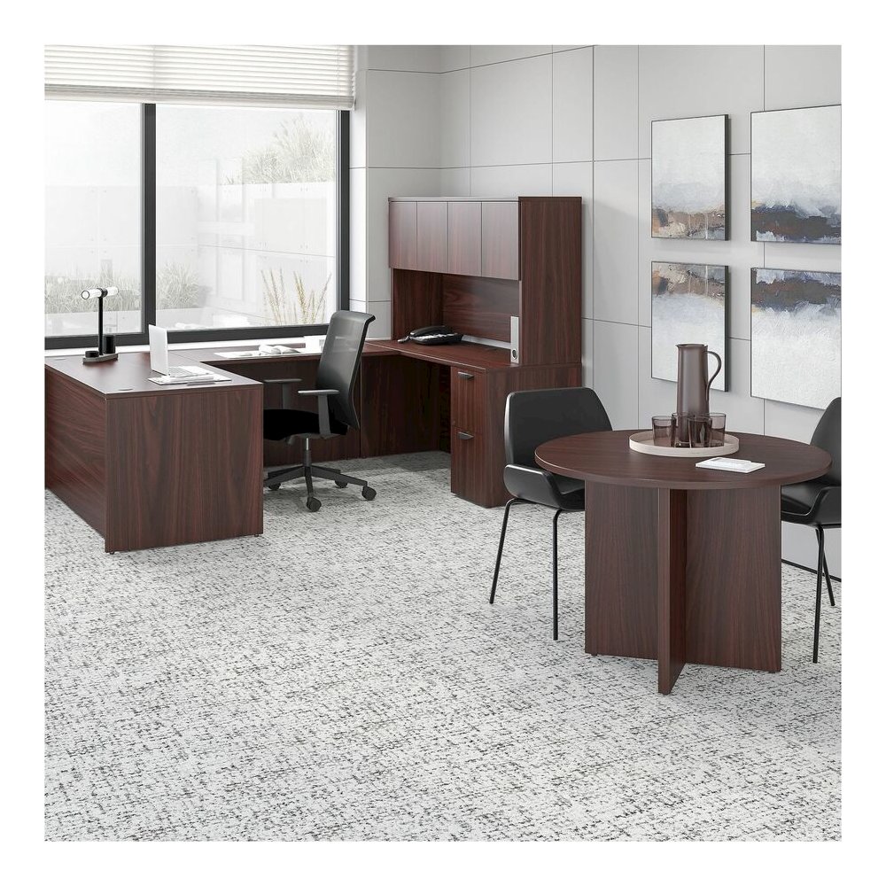 Lorell Prominence 2.0 Hutch - 39" Height x 66" Width x 16" Depth - 4 Door(s) - Material: Particleboard - Finish: Laminate - Mar Resistant, Burn Resistant, Impact Resistant, Durable - For Office - 1 Ea. Picture 7