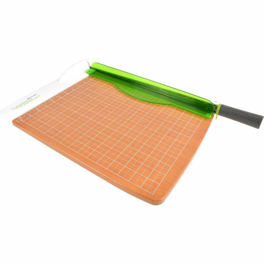 Westcott 15" CarboTitanium Guillotine Trimmer - 30 Sheet Cutting Capacity - CarboTitanium Blade - 15" Cutting Length - 5.5" Height x 14" Width x 22" Length - Heavy Duty, Lockable, Comfortable, Alignme. Picture 8