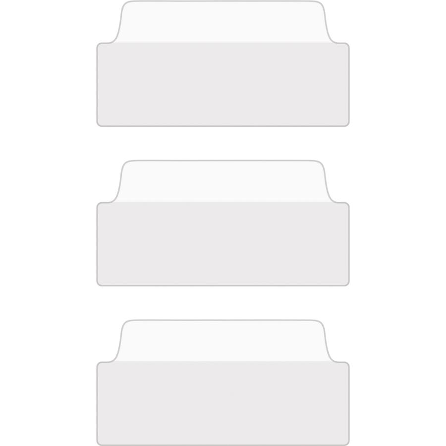 Avery&reg; UltraTabs Filing Tabs - 24 Tab(s) - 1.50" Tab Height x 3" Tab Width - Clear Film, White Paper Tab(s) - 24 / Pack. Picture 5