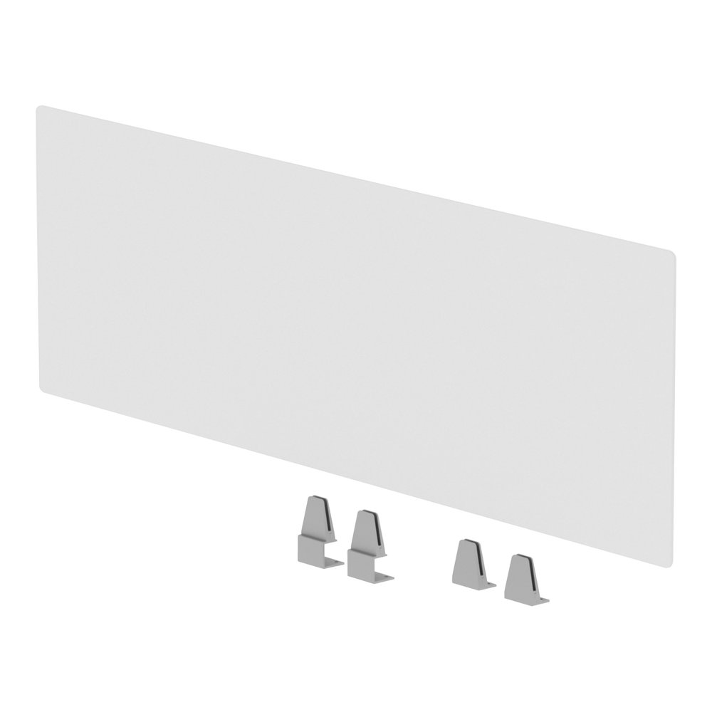 Lorell Relevance Series Modesty/Privacy Panel - 49.2" Width x 15.7" Height - Clear - 1 Each. Picture 8