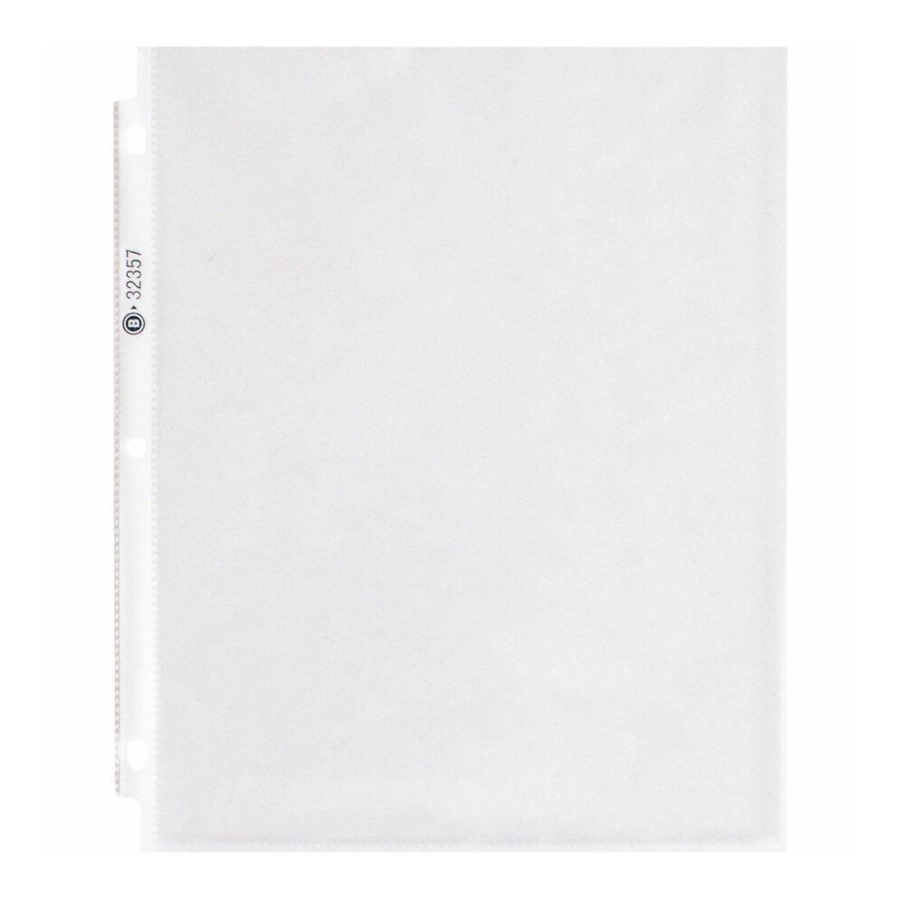 Business Source Sheet Protectors - For Letter 8 1/2" x 11" Sheet - 3 x Holes - Ring Binder - Top Loading - Rectangular - Clear - Polypropylene - 50/Pack - 4 / Box. Picture 11