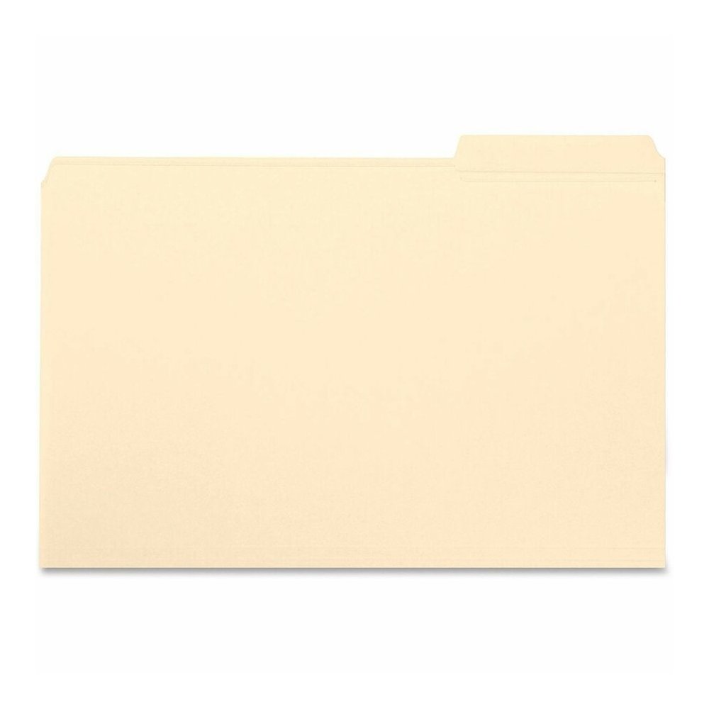Smead 1/3 Tab Cut Letter Recycled Top Tab File Folder - 8 1/2" x 11" - 3/4" Expansion - Top Tab Location - Right Tab Position - 11 pt. - 1 Plys - Manila - Sturdy, Rounded Corner - 10% Recycled - 100/B. Picture 7