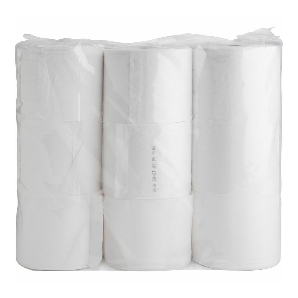 Genuine Joe Solutions Double Capacity Bath Tissue - 2 Ply - 1000 Sheets/Roll - White - Virgin FiberPack - 36/Pack - 56 / Pallet. Picture 15
