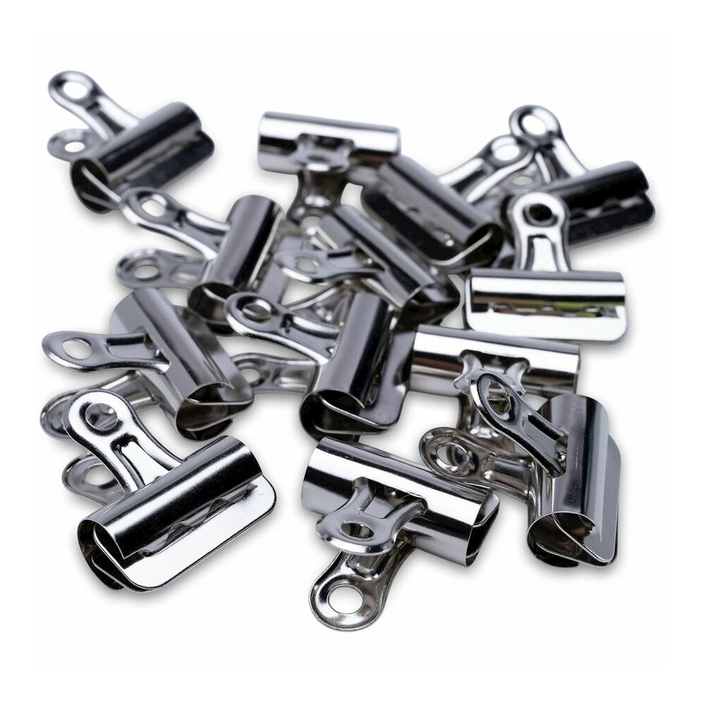 Business Source Bulldog Grip Clips - No. 1 - 1.3" Width - for Paper - Heavy Duty - Silver - 36 / Box. Picture 11
